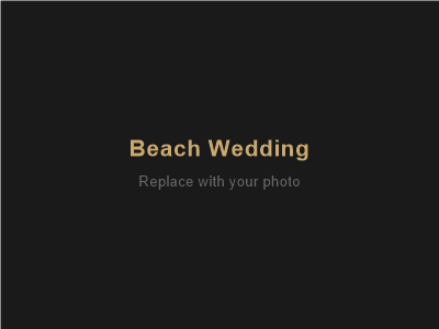Beach destination wedding golden hour