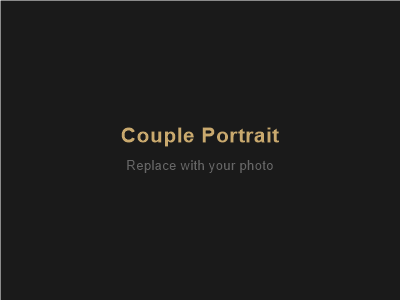 Couple wedding portrait golden hour