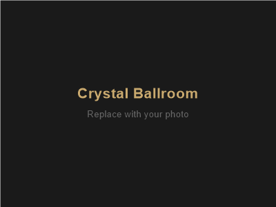 Crystal chandelier ballroom