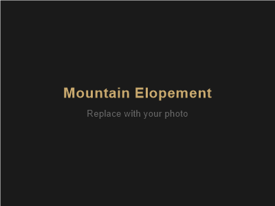 Mountain elopement intimate