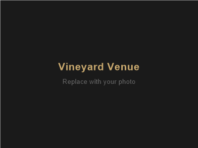 Aerial vineyard wedding venue