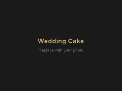 Wedding cake gold leaf blush